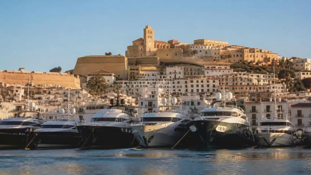 Yacht marina in Ibiza