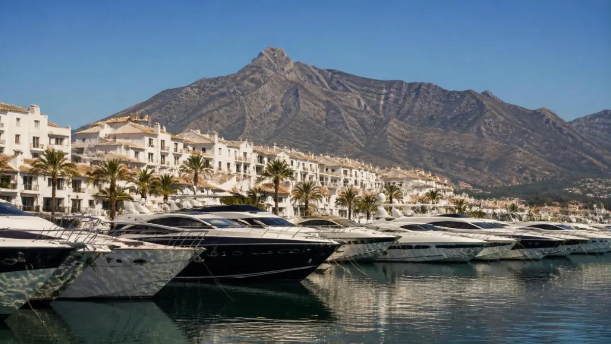 Yacht marina in Marbella