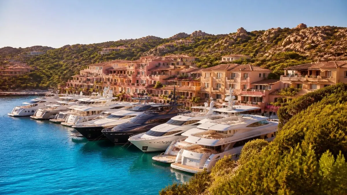 Yacht marina in Porto Cervo