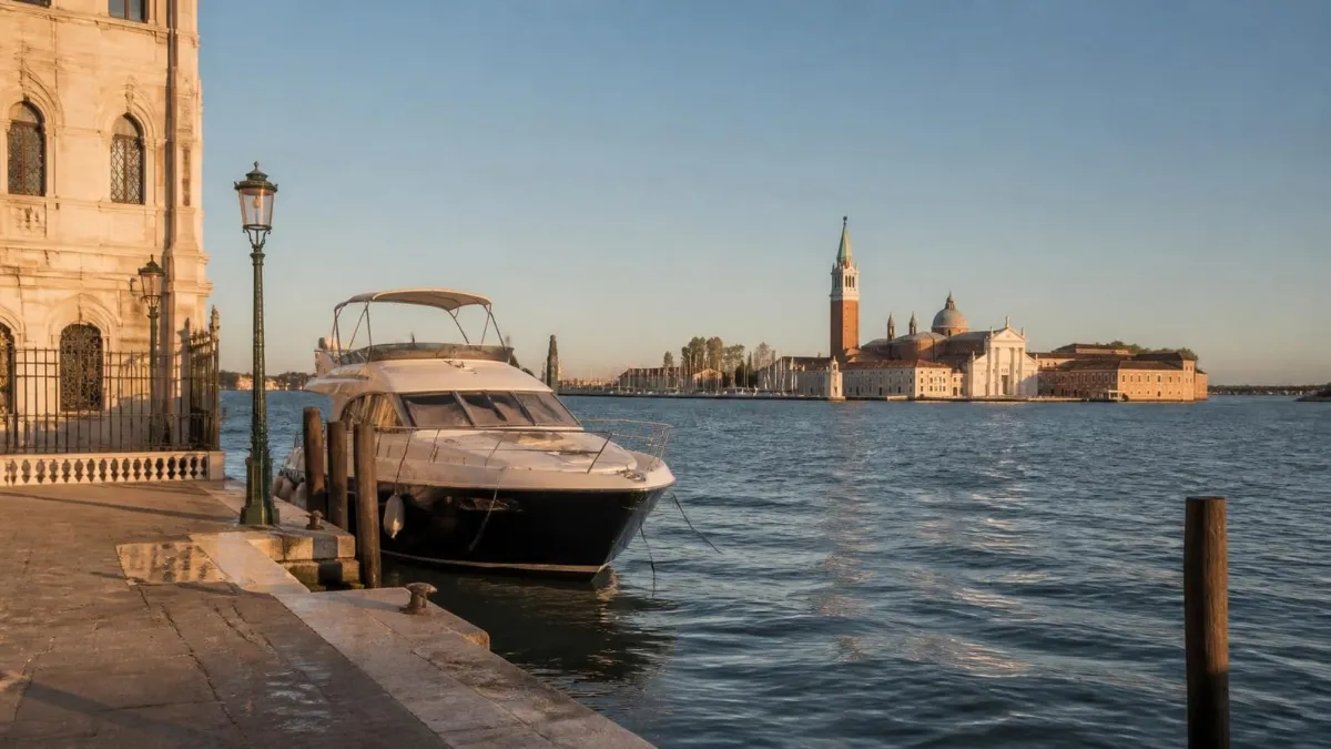 Yacht marina in Venice