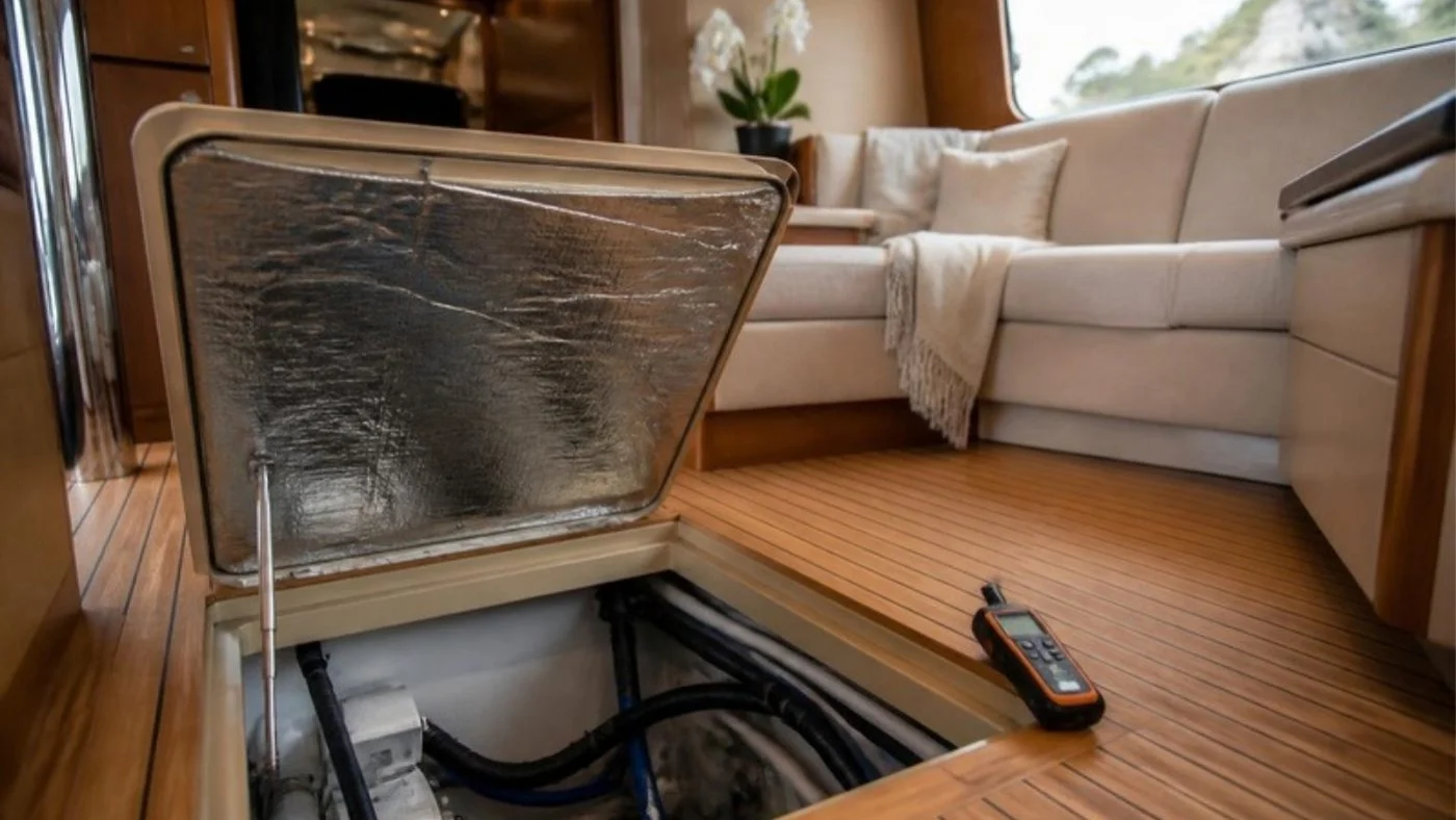 Open sole hatch during an onboard odour investigation